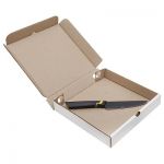 Беленая коробка для пиццы, 210x210x35 мм Беленая коробка для пиццы, 210x210x35 мм