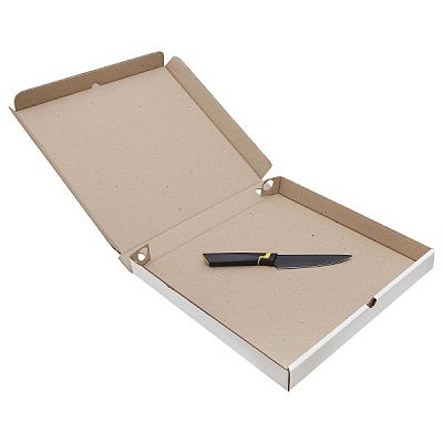 Беленая коробка для пиццы, 330x330x35 мм