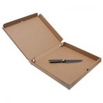 Бурая коробка для пиццы, 330x330x35 мм Бурая коробка для пиццы, 330x330x35 мм