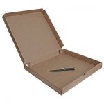 Бурая коробка для пиццы, 460x460x50 мм Бурая коробка для пиццы, 460x460x50 мм