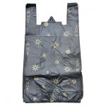 Черный пакет майка ПНД «Звезды», 32+16x60см, 17 мкм, 50шт. Черный пакет майка ПНД «Звезды», 32+16x60см, 17 мкм, 50шт.