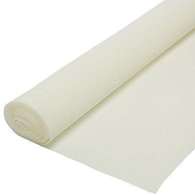 Гофрированная бумага, белая, 0.5x2.5 м