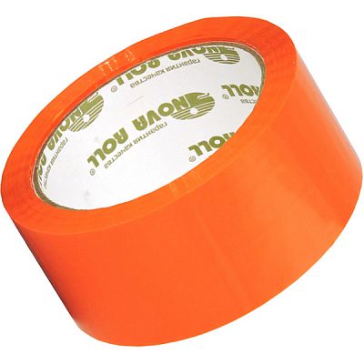 Клейкая лента оранжевая Nova Roll, 48ммx66мx45мкм