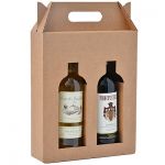 Коробка №81 под две бутылки, 270x75x320 мм Коробка №81 под две бутылки, 270x75x320 мм