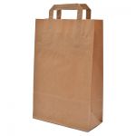 Крафт пакет с плоской ручкой, 22x9x33 см Крафт пакет с плоской ручкой, 22x9x33 см