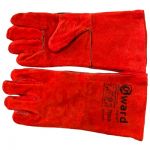 Краги Gward Track спилковые с подкладкой, красные Краги Gward Track спилковые с подкладкой, красные