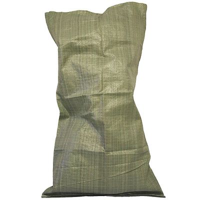 Мешок полипропиленовый зеленый большой, 80x120 см