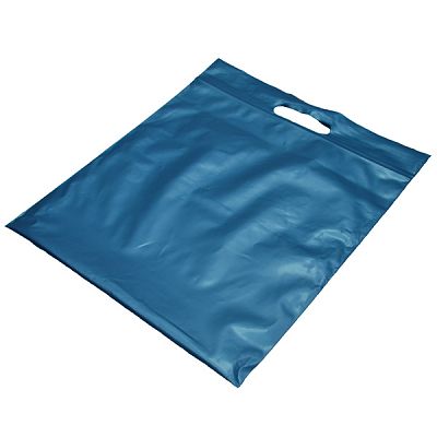 Пакеты Zip Lock с ручкой, синий металлик, 350x350 мм, 100 мкм, 10 шт.