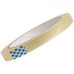 Прозрачная липкая лента для обвязки пакетов, 12ммx66мx45мкм Прозрачная липкая лента для обвязки пакетов, 12ммx66мx45мкм